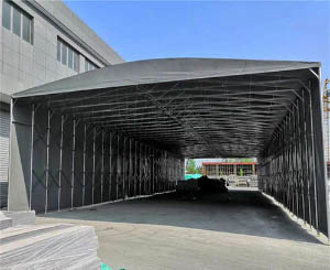 蘇州活動推拉雨棚戶外推拉棚大型移動伸縮蓬